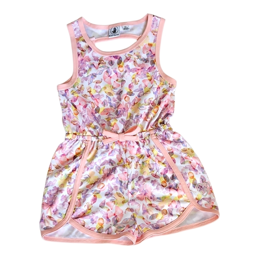 Body Glove Floral Pink Girls Romper Size 4T